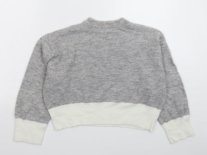 Womens UK Size XS H&M Grey Pullover Jumper
