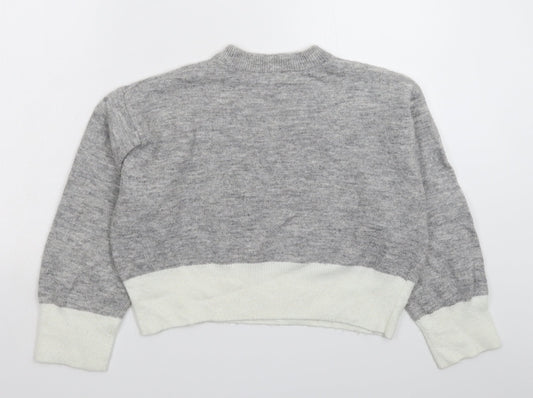 Womens UK Size XS H&M Grey Pullover Jumper