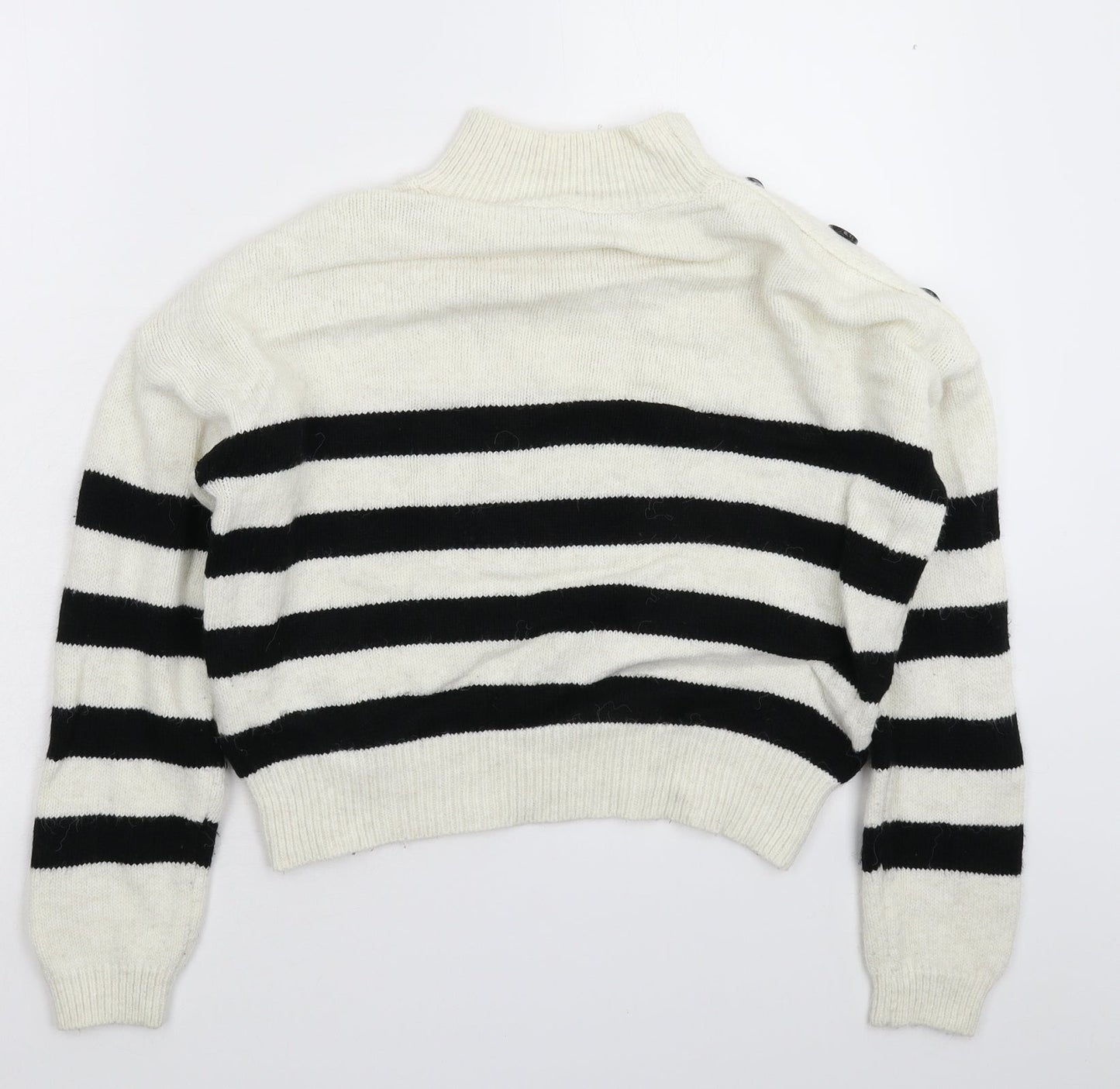 Primark Womens Multicoloured Striped Knit Pullover Jumper Size 6