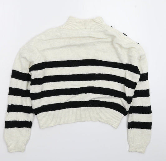 Primark Womens Multicoloured Striped Knit Pullover Jumper Size 6
