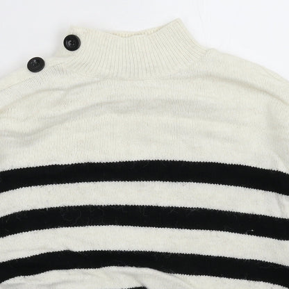 Primark Womens Multicoloured Striped Knit Pullover Jumper Size 6