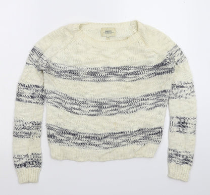 Womens UK Size 12 Papaya White Pullover Jumper