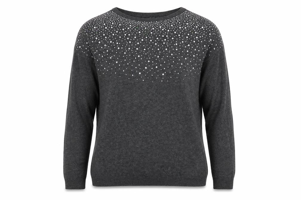 Womens UK Size 8 Atmosphere Grey Pullover Jumper