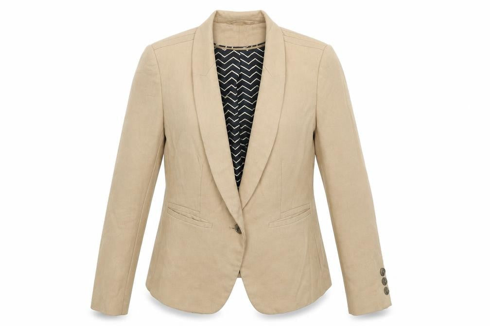 Womens UK Size 12 Marks and Spencer Regular Beige Suit Jacket