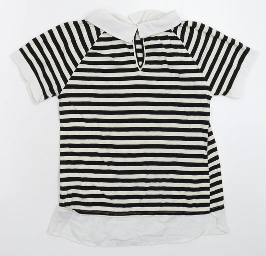 Womens UK Size M Monteau Multicoloured Basic Polo