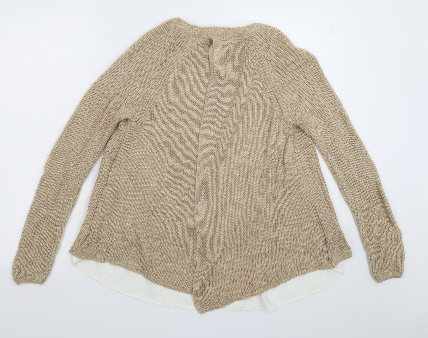 Womens UK Size 12 Marks and Spencer Beige Pullover Jumper
