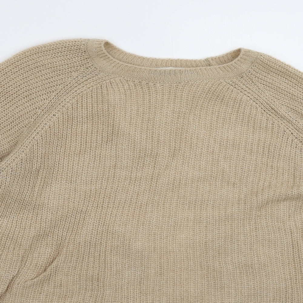 Womens UK Size 12 Marks and Spencer Beige Pullover Jumper