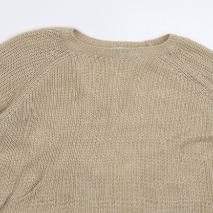 Womens UK Size 12 Marks and Spencer Beige Pullover Jumper