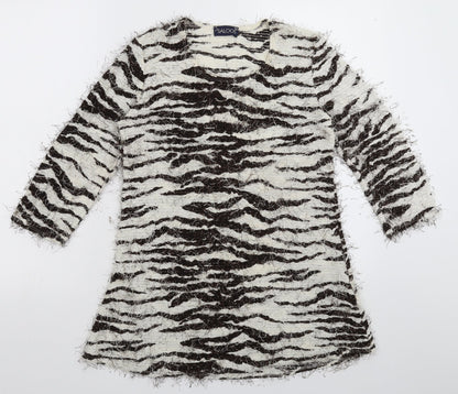 Womens UK Size 10 Saloos Multicoloured Pullover Jumper