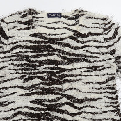Womens UK Size 10 Saloos Multicoloured Pullover Jumper