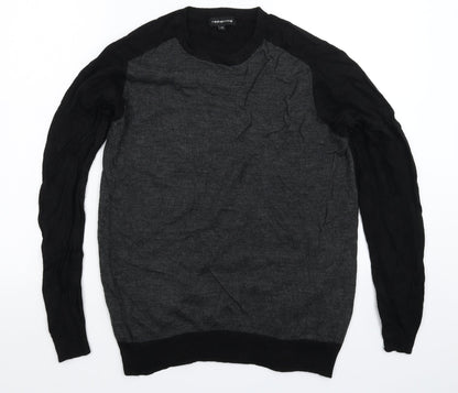 Red Herring Mens Black  Knit Pullover Jumper Size M