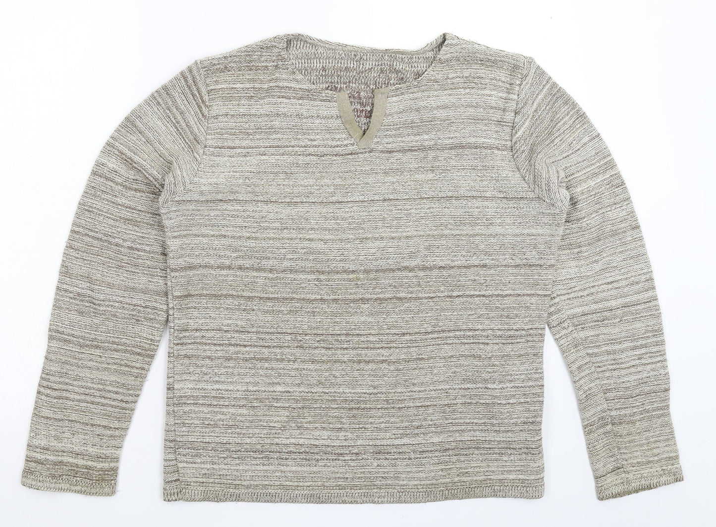 Preworn Mens Grey  Knit Pullover Jumper Size M