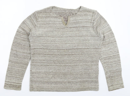 Preworn Mens Grey  Knit Pullover Jumper Size M