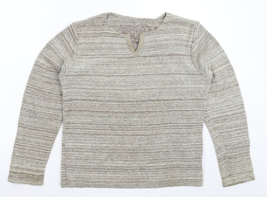 Preworn Mens Grey  Knit Pullover Jumper Size M