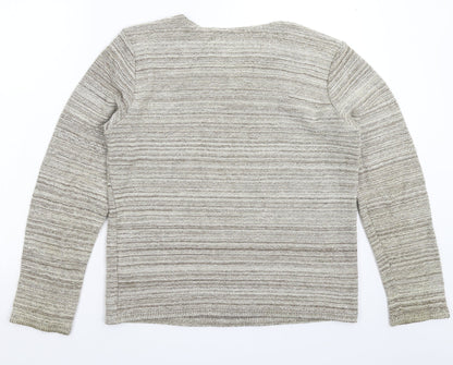 Preworn Mens Grey  Knit Pullover Jumper Size M