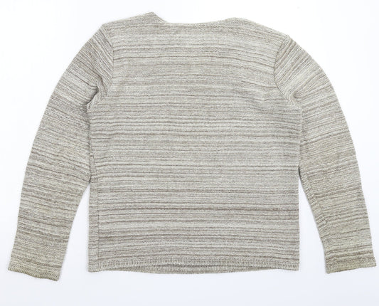 Preworn Mens Grey  Knit Pullover Jumper Size M