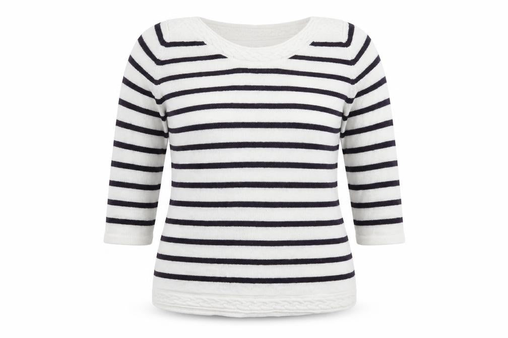 Womens UK Size 16 Isle White Pullover Jumper