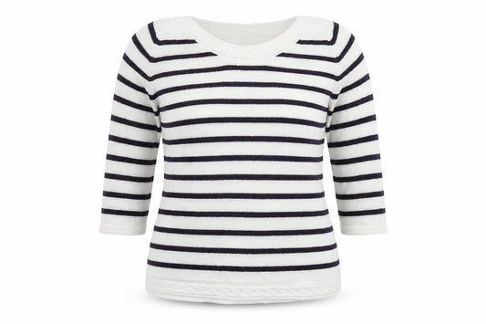 Womens UK Size 16 Isle White Pullover Jumper