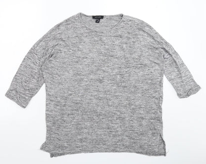 Womens UK Size M New Look Grey Pullover Jumper