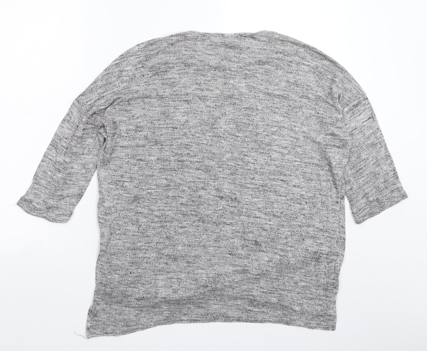 Womens UK Size M New Look Grey Pullover Jumper