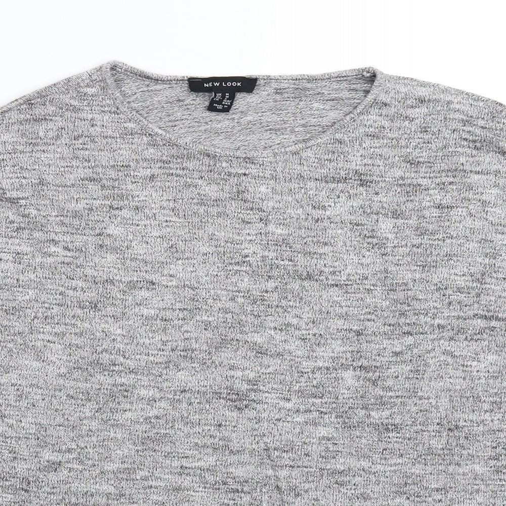 Womens UK Size M New Look Grey Pullover Jumper