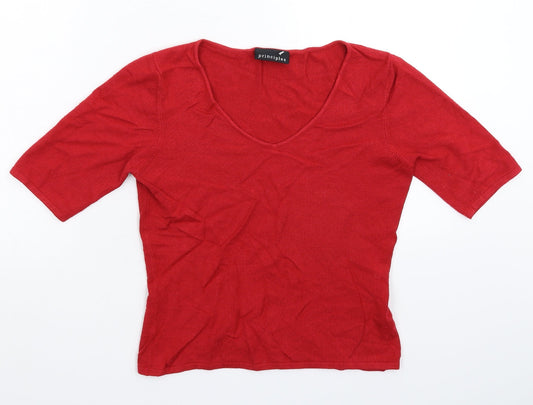 Womens UK Size 12 Principles Red Pullover Jumper