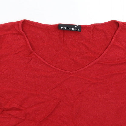 Womens UK Size 12 Principles Red Pullover Jumper
