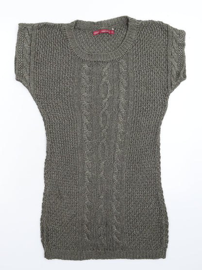 NEXT Womens Green  Knit Jumper Dress  Size 12