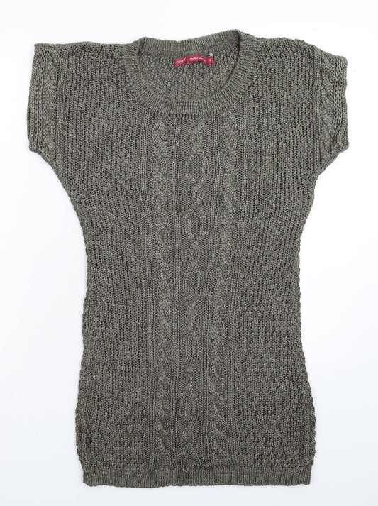 NEXT Womens Green  Knit Jumper Dress  Size 12