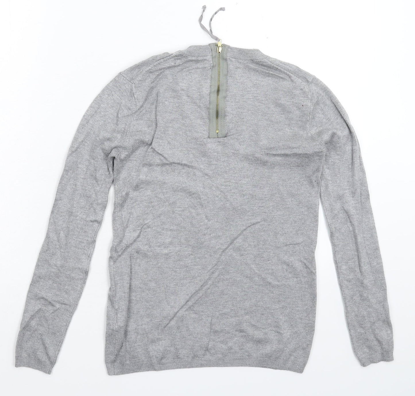 Womens UK Size S Zara Grey Pullover Jumper