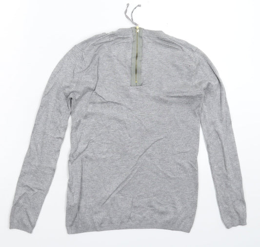 Womens UK Size S Zara Grey Pullover Jumper