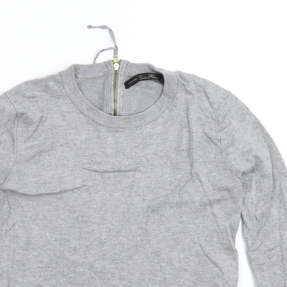 Womens UK Size S Zara Grey Pullover Jumper