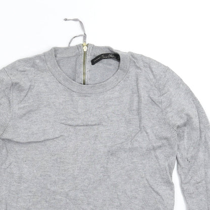 Womens UK Size S Zara Grey Pullover Jumper