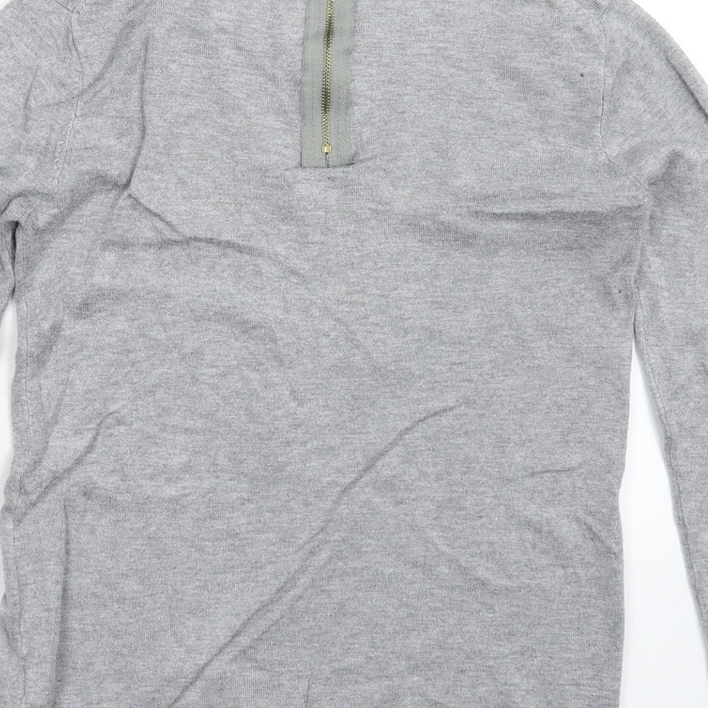 Womens UK Size S Zara Grey Pullover Jumper
