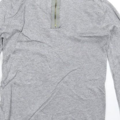 Womens UK Size S Zara Grey Pullover Jumper