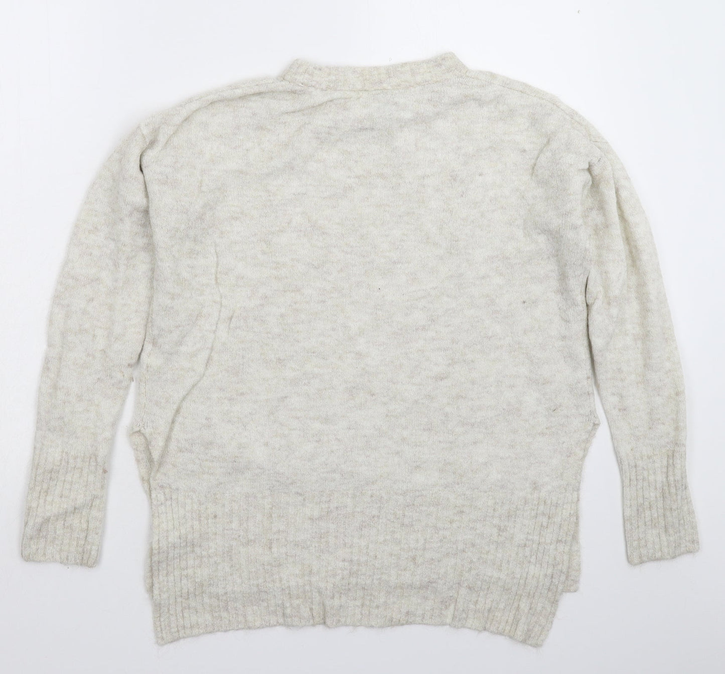Womens UK Size S Divided Grey Pullover Jumper