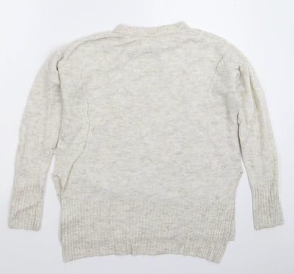 Womens UK Size S Divided Grey Pullover Jumper