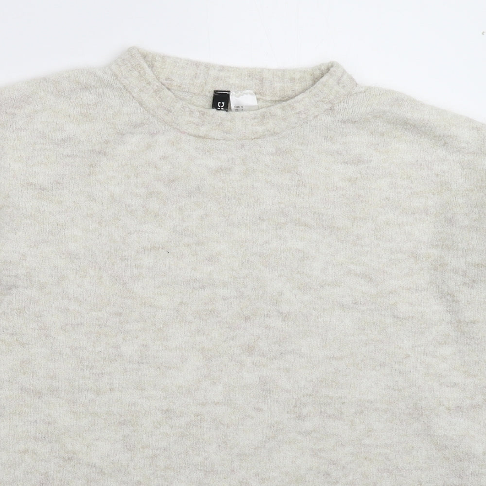 Womens UK Size S Divided Grey Pullover Jumper