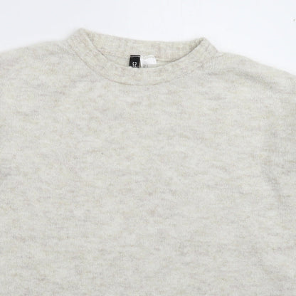 Womens UK Size S Divided Grey Pullover Jumper