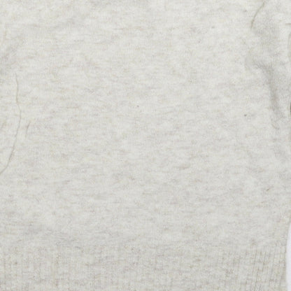 Womens UK Size S Divided Grey Pullover Jumper