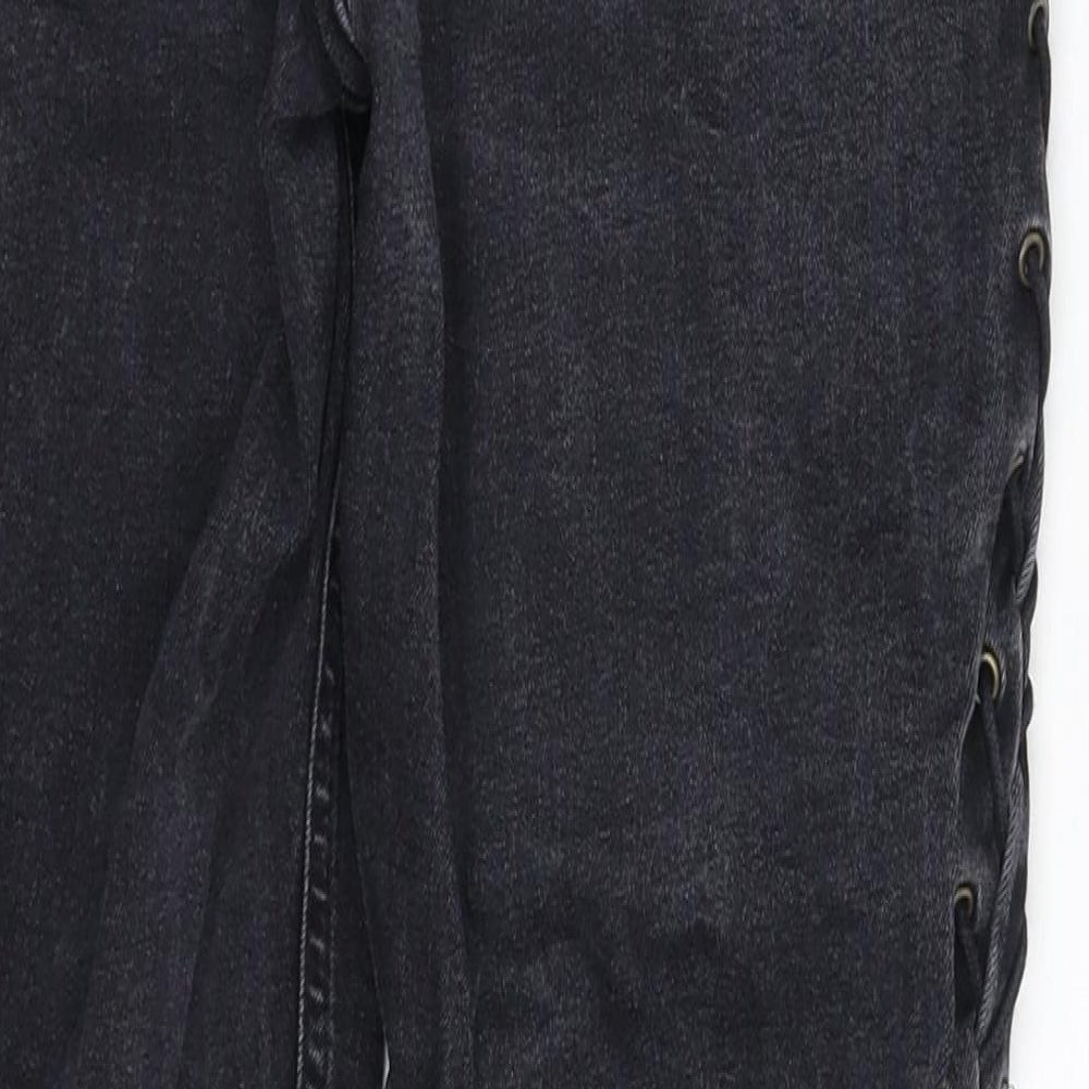 Topshop Womens Black  Denim Skinny Jeans Size 28 in L28 in