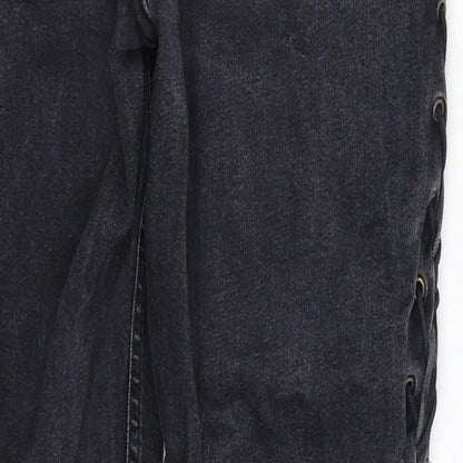 Topshop Womens Black  Denim Skinny Jeans Size 28 in L28 in