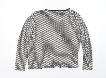 Primark Womens Beige Striped  Cardigan Jumper Size S