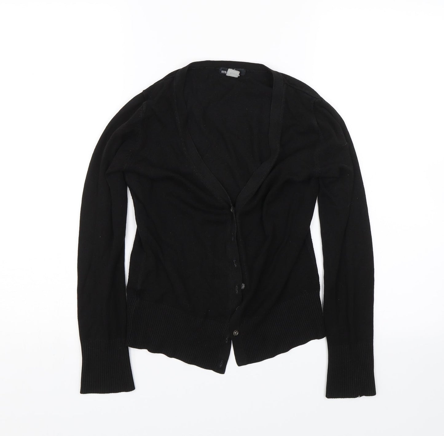 Womens UK Size S MNG Basics Black Cardigan Jumper