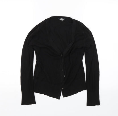 Womens UK Size S MNG Basics Black Cardigan Jumper