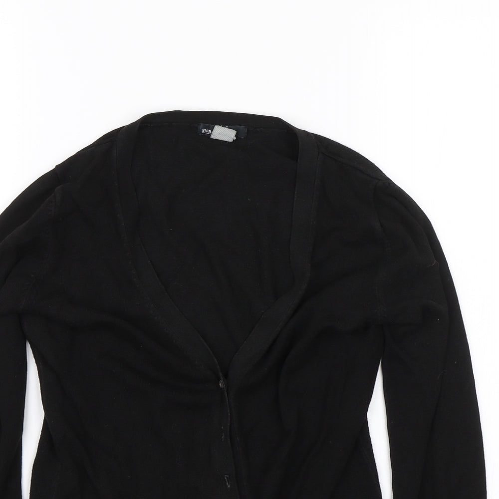 Womens UK Size S MNG Basics Black Cardigan Jumper