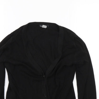 Womens UK Size S MNG Basics Black Cardigan Jumper