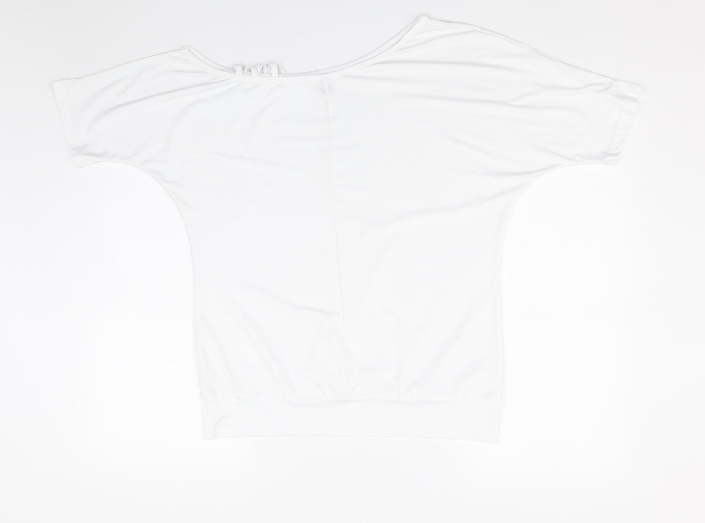 Womens UK Size M Blooming Jelly White Basic T-Shirt