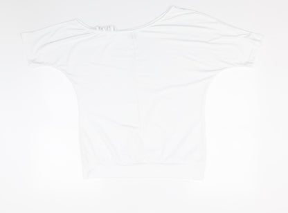 Womens UK Size M Blooming Jelly White Basic T-Shirt