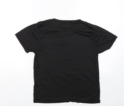 Zslibo Womens Black   Basic T-Shirt Size S  - Super